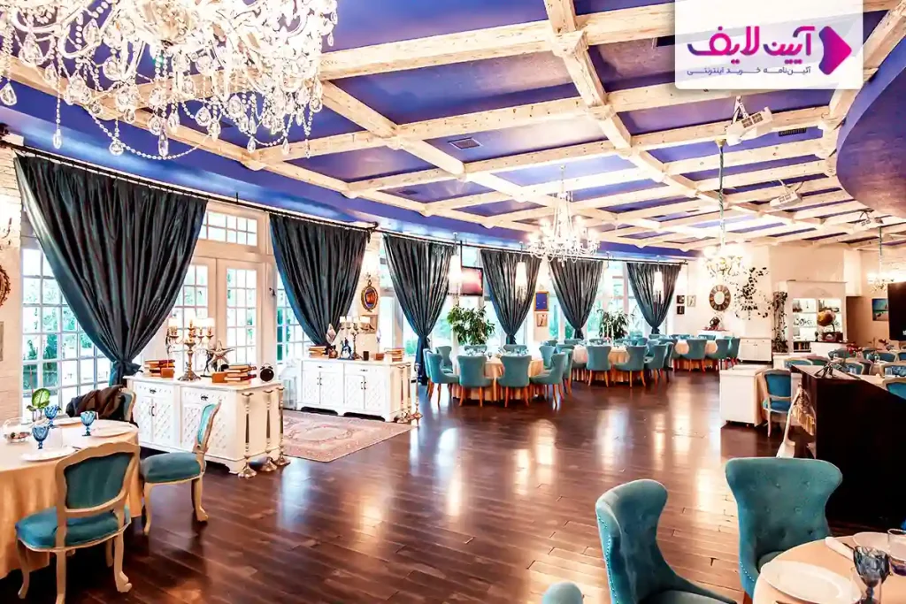 نقش کفپوش و پارکت در دیزاین لاکچری تالار عروسی و دیزاین سالن پذیرایی